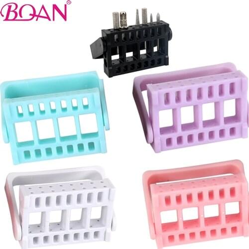 BQAN Nail Tool Placement Box Nail Polishing Head Display Stand Grinding Head Jack Table 16 Hole Grinding Head Storage Box