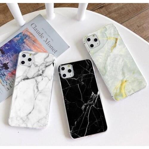 Marble pattern Phone Case For iphone 12 11 Pro Max Mini XS Max 8 7 6 6S Plus X 5S SE 2020 XR Transparent cover