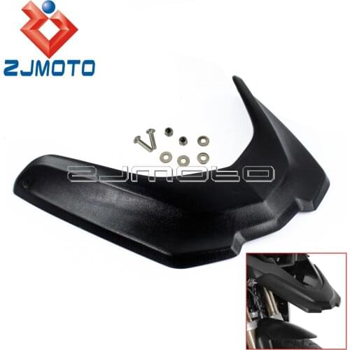 Black Plastic Motorcycle Front Wheel Mudguard Extension Custom For BMW R1200GS LC Adventure 2013-2016 Fender Cover Extension