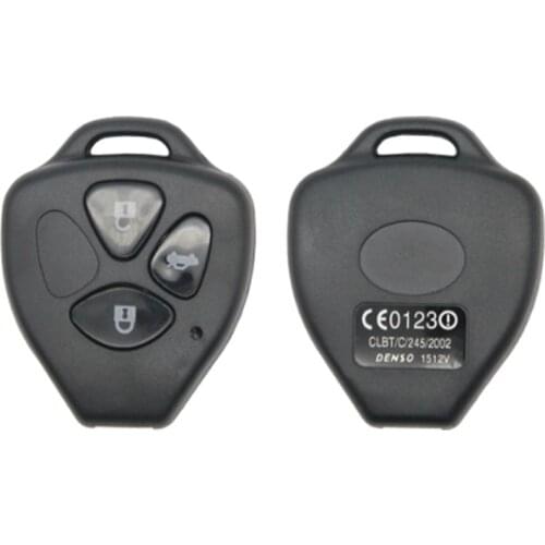 DAKATU 3 Buttons Remote Car Key Case Shell FOB For Toyota Camry Corolla Avalon Venza Reiz RAV4 Crown No Blade Remote key Case