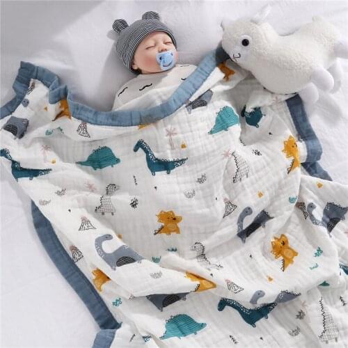 Cotton baby boy wrapped in spring, autumn and summer, newborn covered with blanket, gauze, towel and bath towel list