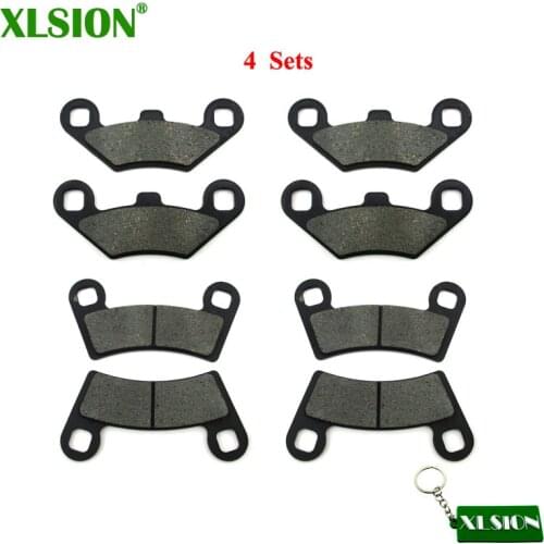 XLSION 4 Sets Front Rear Brake Pads For Polaris Razor RZR 800, RZR 800 S & RZR 570