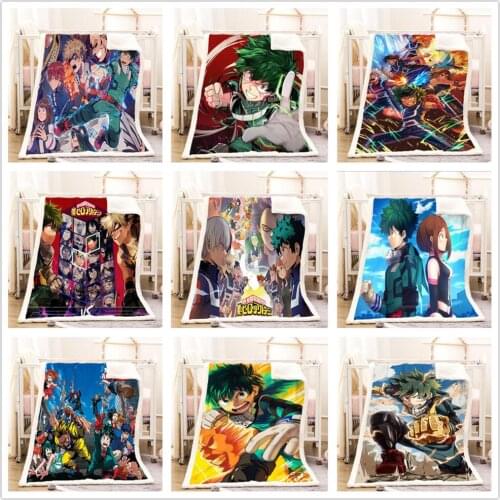 Anime Manga Boku No Hero Academia My Hero Academia Throw Blanket Blankets For Beds Sofa Cover