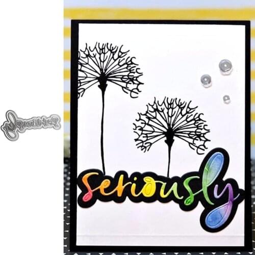 Word Seriously Metal Cutting Dies for Scrapbooking and Card Making Paper Craft 2019 New die cuts