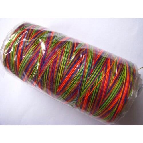 Rainbow 1 Spool 1500 Yards 7 Color 100% Spun Polyester Sewing Thread 20S/2