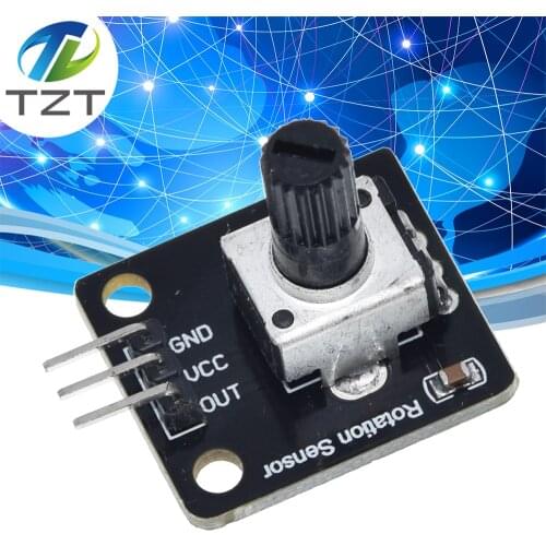 TZT Rotary Potentiometer Analog Knob Module For Raspberry Pi Arduino Electronic Blocks RV09 Rotary encoder for arduino