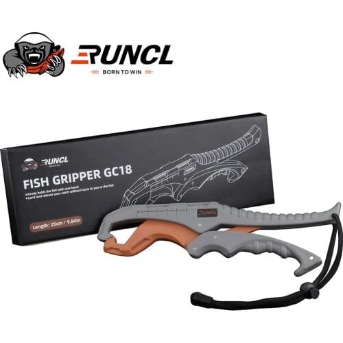 RUNCL Floating Lip Gripper Floating 9" Fish Gripper Adjustable Lanyard Grabber Grip Holder Holds Up to 110 Lbs