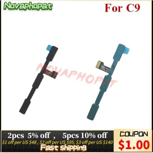 Novaphopat Power Switch On Off Volume Up Down Ribbon For Meizu C9 Power Button Key Control Flex Cable