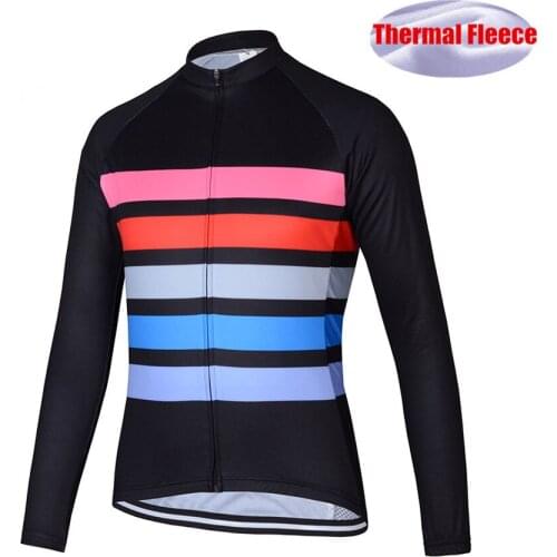 Thermal Fleece Long Sleeve Winter 2019 Mens Cycling Jersey Cycling Clothing Bike Jersey Bicycle Jacket Maillot Ropa Ciclismo