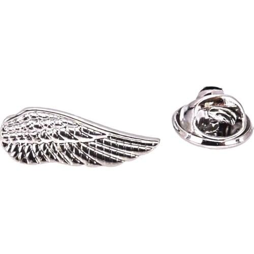 High quality Lapel Pin New Wing Brooch mens suit Lapel Badge Brooch Pin mens Jewelry Gift Silvery Lapel Brooch Pin