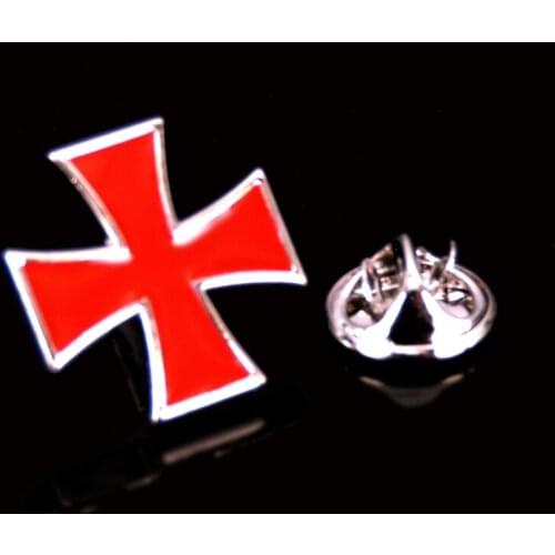 WN High quality enamel Red Cross Brooch mens Lapel Pin Hat backpack badge fashion womens clothing jewelry gifts