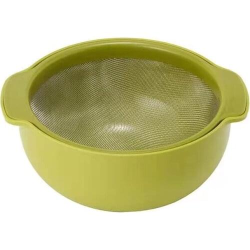 Egg Yolk Separator Knead Dough Pot Baking Flour Sieve Mixing Bowl Pastry Tools Sugar Shaker Sieve Cup Shape Bakeware