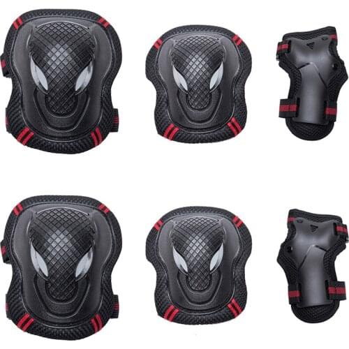 Three-piece protective gear for adults and children, roller skates, skateboards, bicycle knee pads, elbow pads and wrist pads