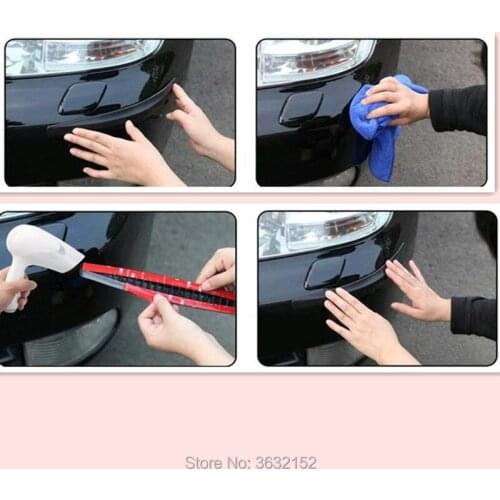 Car Corner Protector Bumper Strip Scratch Crash Bar Decorative Car Styling For Ford mondeo kuga fiesta Focus 2 3 ecosport fusion