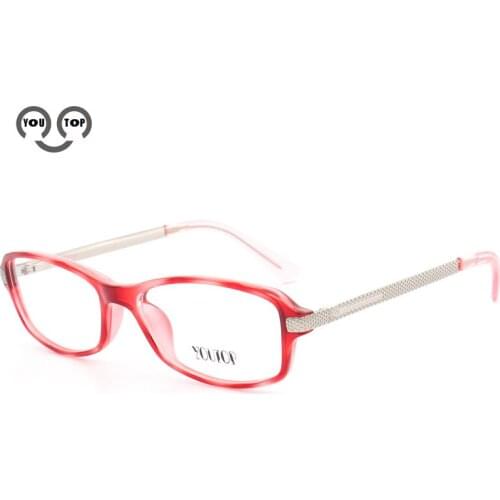 YOUTOP Full rim Womens Red Optical Frames Myopia TR90 Prescription eyewear Fashion Reading T2042
