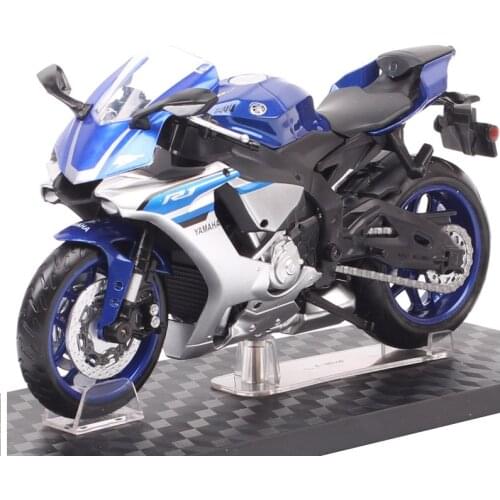 1:12 Scale 2018 Yamaha YZF-R1 Road Rider Motorcycle model Diecast Toy Vehicle Super Sports Moto Bikes Toy Of Boys Gift Souvenir