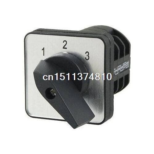 1-2-3 Position 12 Screw Terminals Changeover Switch LW8-10D222/3 220-380V