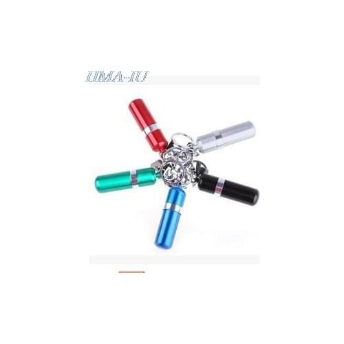 1 PC Durable Portable Stainless Steel Alcohol Burner Lamp With Keychain Car Key Rings