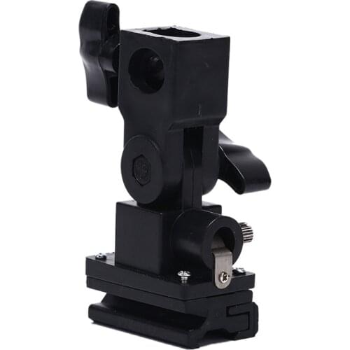 1pc B-Type Flash Hot Shoe Bracket Tripod Umbrella Holder Swivel Light Stand Adapter Bracket B Hot sale