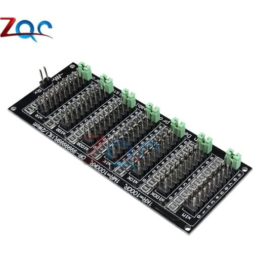 1R - 9999999R Seven Decade Programmable Resistor Board, Step 1R, 1%, 1/2 Watt. adjustable resistor slide resistor