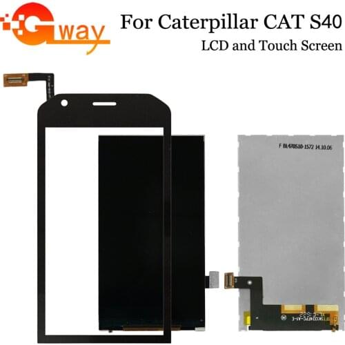 4.7" Black For Caterpillar CAT S40 LCD Display with Touch Screen Digitizer Assembly Phone Replacement For CAT S40 With Tools