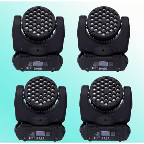 4 Pcs 36x3W RGBW 4IN1 LED Beam Moving Head Light LED Beam Lamp Moving Head Great Effect DMX Stage Lighting