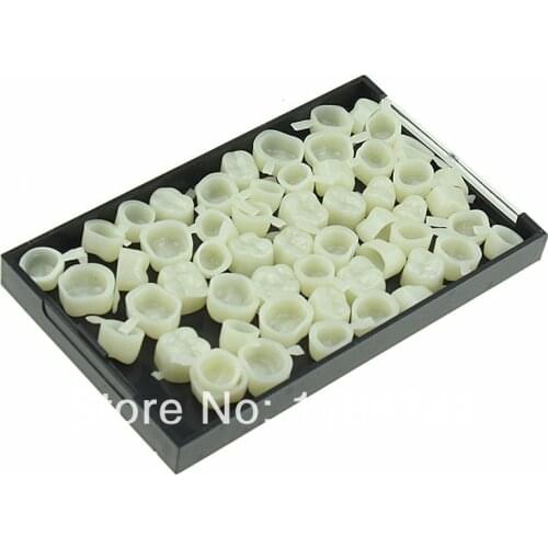 50 Pcs Dental Materials Mixed Type Temporary Crown Molar Posterior Veneer Nature Color Teeth Dentist Products
