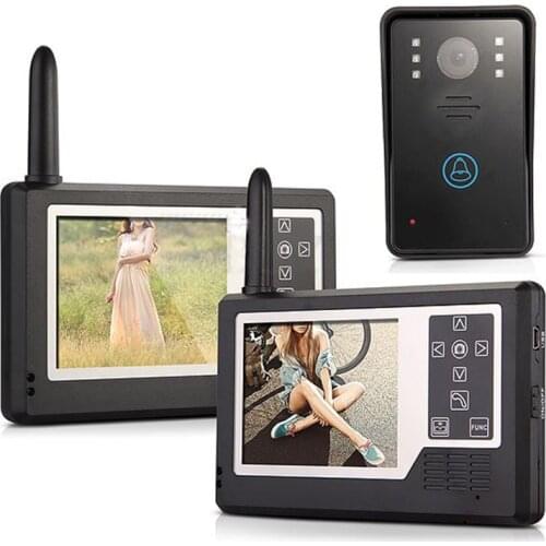 3.5" TFT Color Display Wireless Video Intercom Doorbell Door Phone Intercom System(1 TO 2)