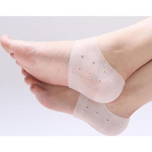 Gel Heel Cushion, Silicone Heel Protectors, Heel Guards Cups Great for Plantar Fasciitis,Cracked Heels, Achilles Tendinitis
