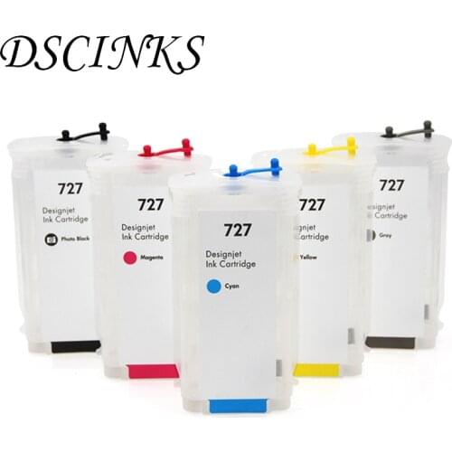 Refill cartridge For hp 727 C1Q12A B3P23A B3P19A B3P20A B3P21A B3P24 For Hp T920 T1500 T2500 T930 T1530 T2530 with one time chip