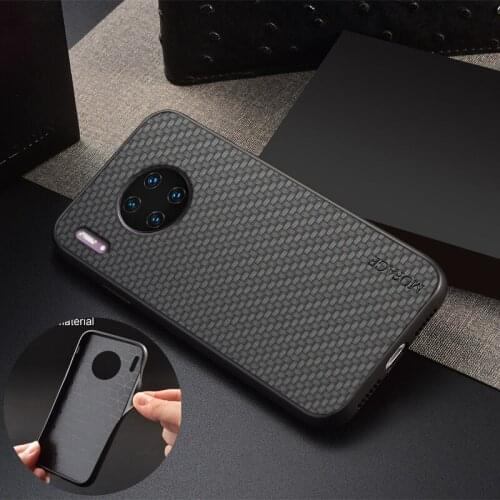 Leather Back Cover For Huawei Mate 30 40 Pro Plus 20 10 Soft Edge Honor 9A 9S 9C 9X 8S 8A Coque Y5P Y7P Y7A Y8S Y9a Y9S Y8P Case