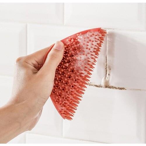 Kitchen Cleaning Brush Multifunction Anti-hot Square Shape Dish Bowl Scouring Pad Wash Brushes for Kitchen
