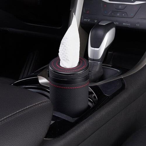2021 New Cylinder Broken Window Type Tissue Cup Portable Pull-out Tissue Tube Car Interior Plastic Cup Car Tissue Box