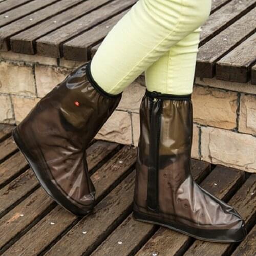 New Outdoor Thick Water-proof High Tube Shoes Rain Cover Skid Boots Women And Mens Travel Rain Boots Shoes Cover