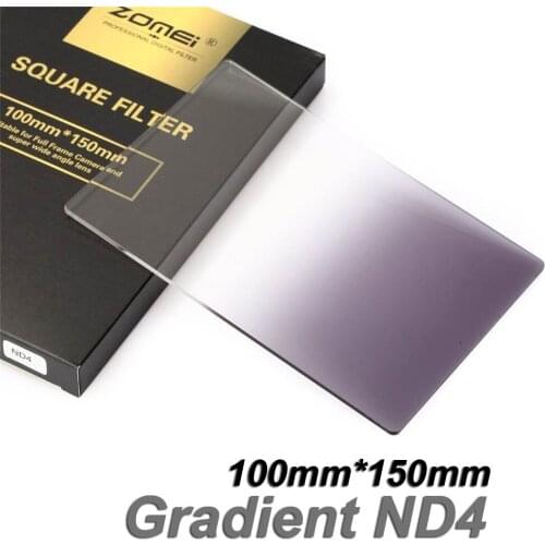 New Zomei Square Filter 100mm x 150mm Graduated Neutral Density Gray GND ND4 100mm*150mm 100x150mm for Cokin Z-PRO Series Holder