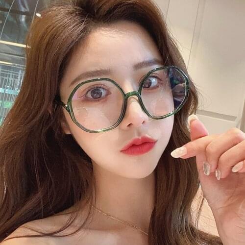 Classic Fashion New Polygon Frame Men Eyeglasses Anti-blue Light Glasses Retro Women Myopia Optics Eye Glasses Computer 202