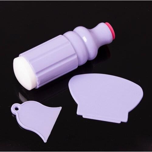 Wholesale Excellent Manicure Nail Stamper with 2pcs Scraper Set Nail Stamp Polish Transfer Stamper Pattern 100sets Free Shipping