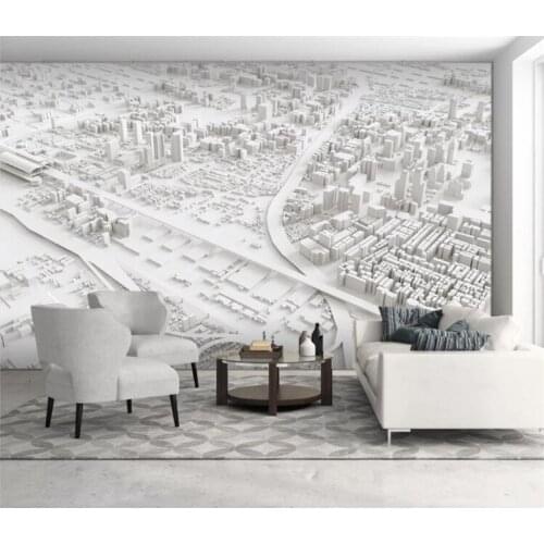 Custom wallpaper abstract city map room background wall home decor background wall mural 3d wallpaper
