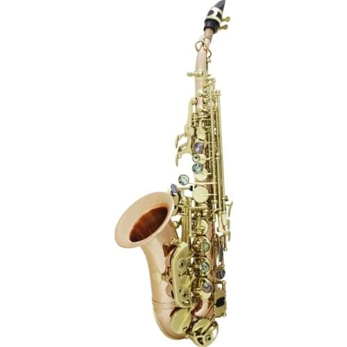 Professional Phosphor Copper Soprano Saxophone Sax Orchestra Wind Instrument Pink