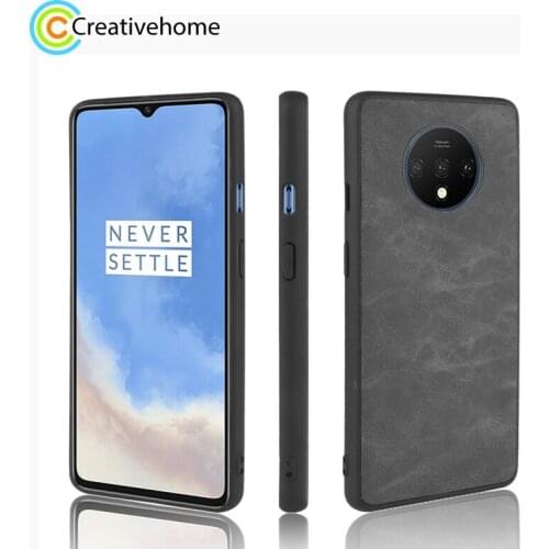 For OnePlus 7T Shockproof Sheep Skin PC + PU + TPU Case