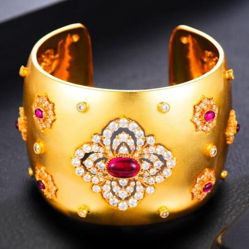 Luxury BOHO Trendy Noble Open Bangle Women Shiny CZ bracelet Top Quality Best Super Gift for Friend Lover unexpect surprise Gift