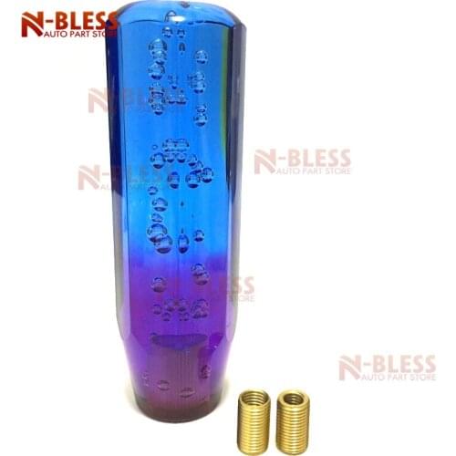 1pc 6 color Car JDM Shift Knob 15cm JDM Shift Knob Universa Crystal Bubble Gear Shift Knob Colorful with M8 M10 Adapter