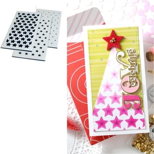 Slimline Stars Builder Layering Stencils for DIY Scrapbooking Album Stamp Make Paper Card Embossing New Die 2021 NEW Products