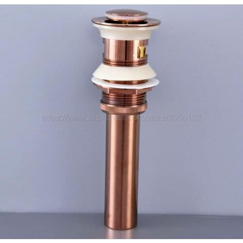 Bathroom Basin Faucet Sink Pop Up Drain Overflow Rose Gold Brass bathroom parts faucet accessories Brand New zsd077