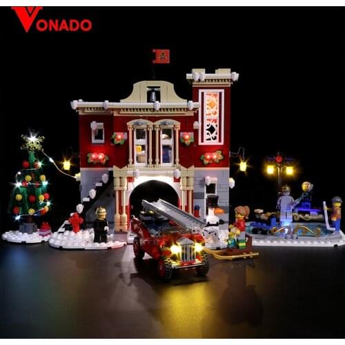 Led Light Compatible For Lego 10235 10249 10254 10245 10259 10263 Christmas Winter Village for 36001 City Train Building Blocks