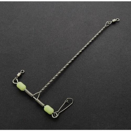 20pcs/lot luminous beads rolling triangle balance fishing accessories