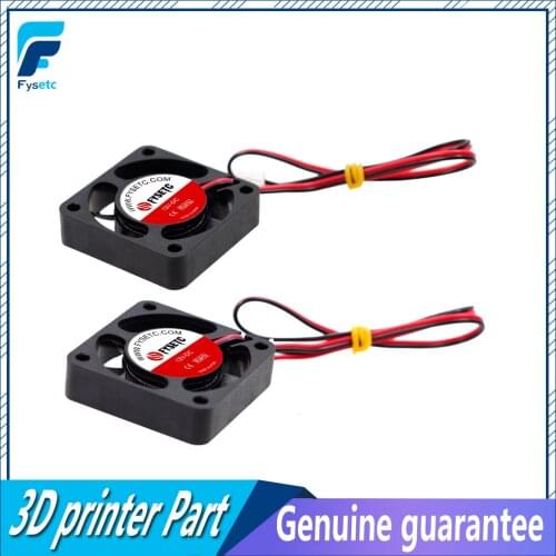 5pcs Black 3D Printer 4010 Cooling Fan 40x40x10mm 12V 0.11A With 2 Pin Dupont Wire 40x40x10mm