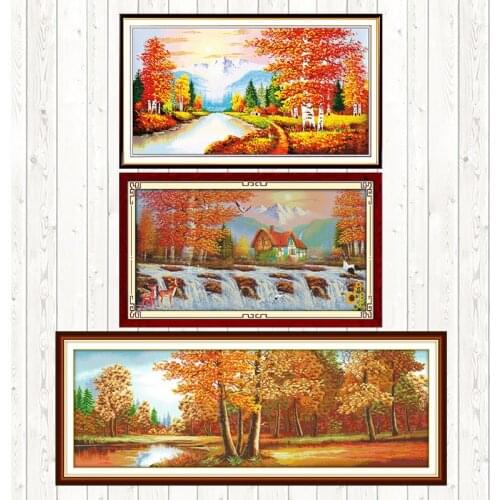 Golden Time Embroidery Handmade Needlework Package 11CT 14CT Cross Stitch Set Cross Stitch Kits DMC Floss Kits Wall Home Decor
