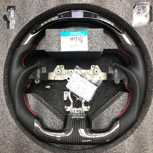 High Quality Steering Wheel Carbon Fiber LED Shift Lights LCD Display Led Performance For Infiniti G37 2009 2010 2011 2012 2013