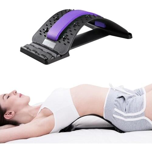 Back Stretch Equipment Massager Magnet Magic Stretcher Fitness Lumbar Support Relaxation Spine Pain Relief Corrector